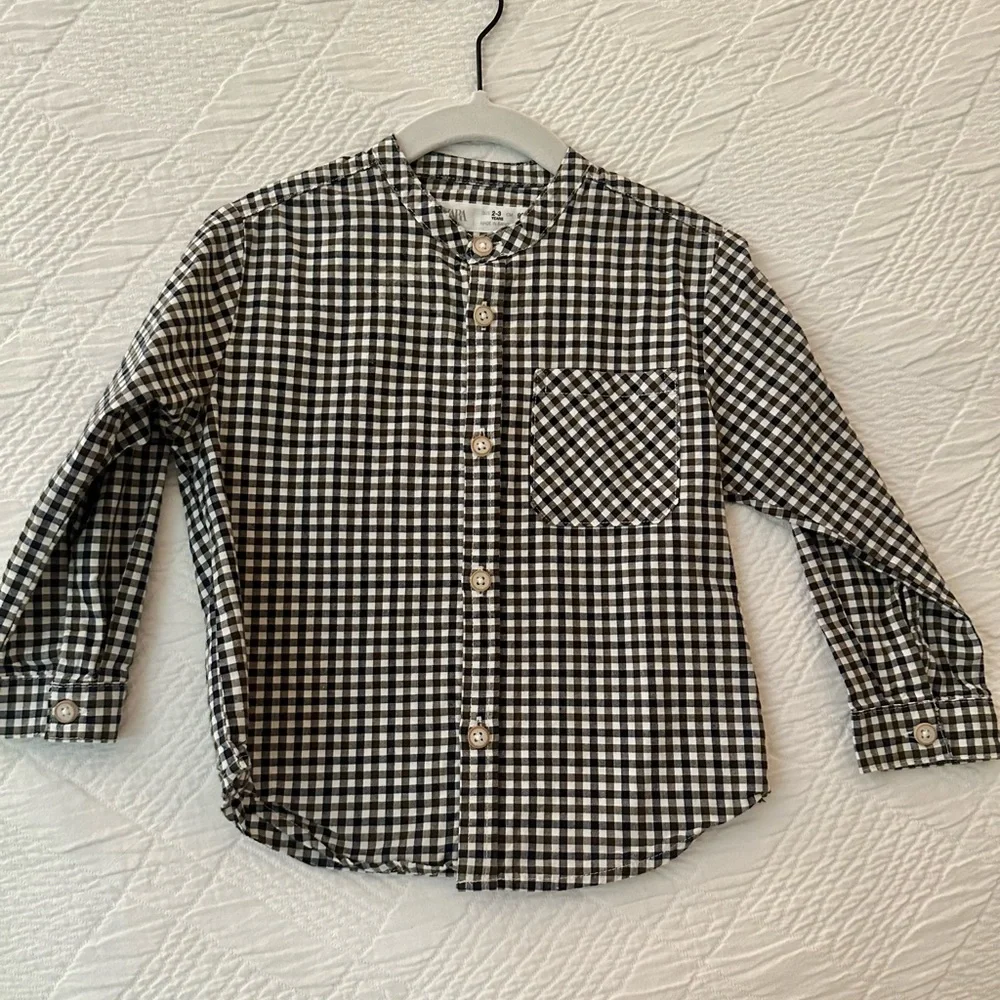 Zara checkered button down - Picture 1 of 4